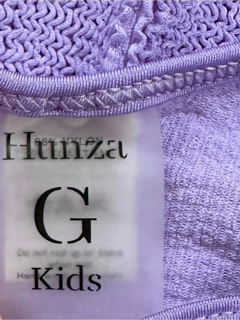RARE HUNZA G KIDS Margot Swimsuit in Lavender